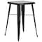 Flash Furniture Square 27.75" W, 27.75" L, 40" H, Metal, Black CH-31330B-2-30SQ-BK-GG - alternate 5
