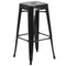 Flash Furniture Square 27.75" W, 27.75" L, 40" H, Metal, Black CH-31330B-2-30SQ-BK-GG - alternate 2