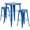 Flash Furniture Square 27.75" W, 27.75" L, 40" H, Metal, Blue CH-31330B-2-30SQ-BL-GG - alternate 7