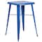 Flash Furniture Square 27.75" W, 27.75" L, 40" H, Metal, Blue CH-31330B-2-30SQ-BL-GG - alternate 2