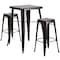 Flash Furniture Square 27.75" W, 27.75" L, 40" H, Metal, Gold CH-31330B-2-30SQ-BQ-GG - alternate 3