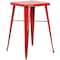 Flash Furniture Square 27.75" W, 27.75" L, 40" H, Metal, Red CH-31330B-2-30SQ-RED-GG - alternate 5