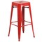 Flash Furniture Square 27.75" W, 27.75" L, 40" H, Metal, Red CH-31330B-2-30SQ-RED-GG - alternate 2
