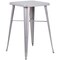 Flash Furniture Square 27.75" W, 27.75" L, 40" H, Metal, Grey CH-31330B-2-30SQ-SIL-GG - alternate 3