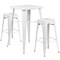 Flash Furniture Square 27.75" W, 27.75" L, 40" H, Metal, White CH-31330B-2-30SQ-WH-GG - alternate 5