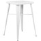 Flash Furniture Square 27.75" W, 27.75" L, 40" H, Metal, White CH-31330B-2-30SQ-WH-GG - alternate 4