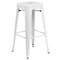 Flash Furniture Square 27.75" W, 27.75" L, 40" H, Metal, White CH-31330B-2-30SQ-WH-GG - alternate 2