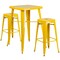 Flash Furniture Square 27.75" W, 27.75" L, 40" H, Metal, Yellow CH-31330B-2-30SQ-YL-GG - alternate 5