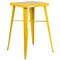 Flash Furniture Square 27.75" W, 27.75" L, 40" H, Metal, Yellow CH-31330B-2-30SQ-YL-GG - alternate 2