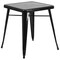 Flash Furniture Square 27.75" W, 27.75" L, 29" H, Metal, Black CH-31330-2-30-BK-GG - alternate 6