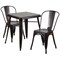 Flash Furniture Square 27.75" W, 27.75" L, 29" H, Metal, Gold CH-31330-2-30-BQ-GG - alternate 4