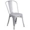 Flash Furniture Square 27.75" W, 27.75" L, 29" H, Metal, Grey CH-31330-2-30-SIL-GG - alternate 5