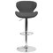 Flash Furniture Charcoal Fabric Barstool, Adj Height CH-321-BKFAB-GG - alternate 10