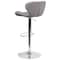 Flash Furniture Gray Fabric Barstool, Adj Height CH-321-GYFAB-GG - alternate 9