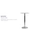 Flash Furniture Round 23.75" W, 23.75" L, 41.75" H, Glass, White CH-3-GG - alternate 5