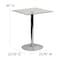 Flash Furniture Square 23.75" W, 23.75" L, 30" H, Glass, White CH-4-GG - alternate 9