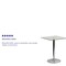 Flash Furniture Square 23.75" W, 23.75" L, 30" H, Glass, White CH-4-GG - alternate 5
