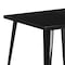 Flash Furniture Square 31.75" W, 31.75" L, 29.5" H, Metal Top, Black CH-51040-29-BK-GG - alternate 8