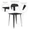 Flash Furniture Square 33.25" L, 33.25" W, 40.75" H, Metal Top, Black CH-51040-40-BK-GG - alternate 3