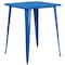 Flash Furniture Square 33.25" L, 33.25" W, 40.75" H, Metal Top, Blue CH-51040-40-BL-GG - alternate 2