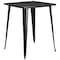 Flash Furniture Square 33.25" L, 33.25" W, 40.75" H, Metal Top, Gold CH-51040-40-BQ-GG - alternate 2