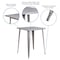 Flash Furniture Square 33.25" L, 33.25" W, 40.75" H, Metal Top, Grey CH-51040-40-SIL-GG - alternate 5