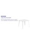 Flash Furniture Square 35.5" W, 35.5" L, 29.75" H, Metal Top, White CH-51050-29-WH-GG - alternate 3