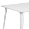 Flash Furniture Square 35.5" W, 35.5" L, 29.75" H, Metal Top, White CH-51050-29-WH-GG - alternate 9