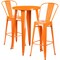 Flash Furniture Round 24" W, 24" L, 41" H, Metal, Orange CH-51080BH-2-30CAFE-OR-GG - alternate 2