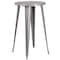 Flash Furniture Round 24" W, 24" L, 41" H, Metal, Grey CH-51080BH-2-30CAFE-SIL-GG - alternate 5