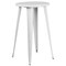 Flash Furniture Round 24" W, 24" L, 41" H, Metal, White CH-51080BH-2-30SQST-WH-GG - alternate 2