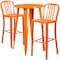 Flash Furniture Round 24" W, 24" L, 41" H, Metal, Orange CH-51080BH-2-30VRT-OR-GG - alternate 3
