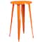 Flash Furniture Round 24" W, 24" L, 41" H, Metal, Orange CH-51080BH-2-30VRT-OR-GG - alternate 4