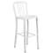 Flash Furniture Round 24" W, 24" L, 41" H, Metal, White CH-51080BH-2-30VRT-WH-GG - alternate 3