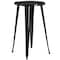 Flash Furniture Round 24" W, 24" L, 41" H, Metal, Black CH-51080BH-4-30CAFE-BK-GG - alternate 3