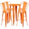 Flash Furniture Round 24" W, 24" L, 41" H, Metal, Orange CH-51080BH-4-30CAFE-OR-GG - alternate 5