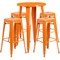 Flash Furniture Round 24" W, 24" L, 41" H, Metal, Orange CH-51080BH-4-30SQST-OR-GG - alternate 4