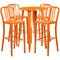 Flash Furniture Round 24" W, 24" L, 41" H, Metal, Orange CH-51080BH-4-30VRT-OR-GG - alternate 3