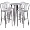Flash Furniture Round 24" W, 24" L, 41" H, Metal, Grey CH-51080BH-4-30VRT-SIL-GG - alternate 5