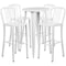 Flash Furniture Round 24" W, 24" L, 41" H, Metal, White CH-51080BH-4-30VRT-WH-GG - alternate 3