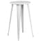 Flash Furniture Round 24" W, 24" L, 41" H, Metal, White CH-51080BH-4-30VRT-WH-GG - alternate 2