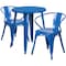 Flash Furniture Round 24" W, 24" L, 29" H, Metal, Blue CH-51080TH-2-18ARM-BL-GG - alternate 3