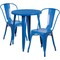 Flash Furniture Round 24" W, 24" L, 29" H, Metal, Blue CH-51080TH-2-18CAFE-BL-GG - alternate 4