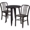 Flash Furniture Round 24" W, 24" L, 29" H, Metal, Gold CH-51080TH-2-18VRT-BQ-GG - alternate 2