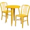 Flash Furniture Round 24" W, 24" L, 29" H, Metal, Yellow CH-51080TH-2-18VRT-YL-GG - alternate 4