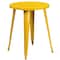Flash Furniture Round 24" W, 24" L, 29" H, Metal, Yellow CH-51080TH-2-18VRT-YL-GG - alternate 2