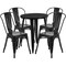 Flash Furniture Round 24" W, 24" L, 29" H, Metal, Black CH-51080TH-4-18CAFE-BK-GG - alternate 3