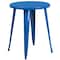 Flash Furniture Round 24" W, 24" L, 29" H, Metal, Blue CH-51080TH-4-18VRT-BL-GG - alternate 3
