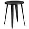 Flash Furniture Round 24" W, 24" L, 29" H, Metal, Gold CH-51080TH-4-18VRT-BQ-GG - alternate 2