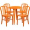 Flash Furniture Round 24" W, 24" L, 29" H, Metal, Orange CH-51080TH-4-18VRT-OR-GG - alternate 4
